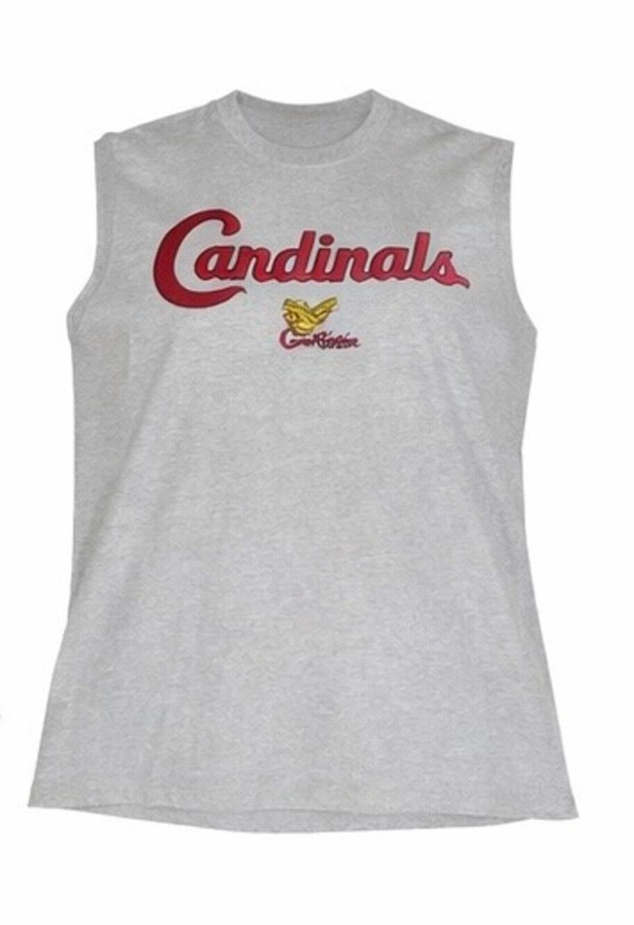 Majestic St. Louis Cardinals Sleeveless Shirt Gray XL MLB